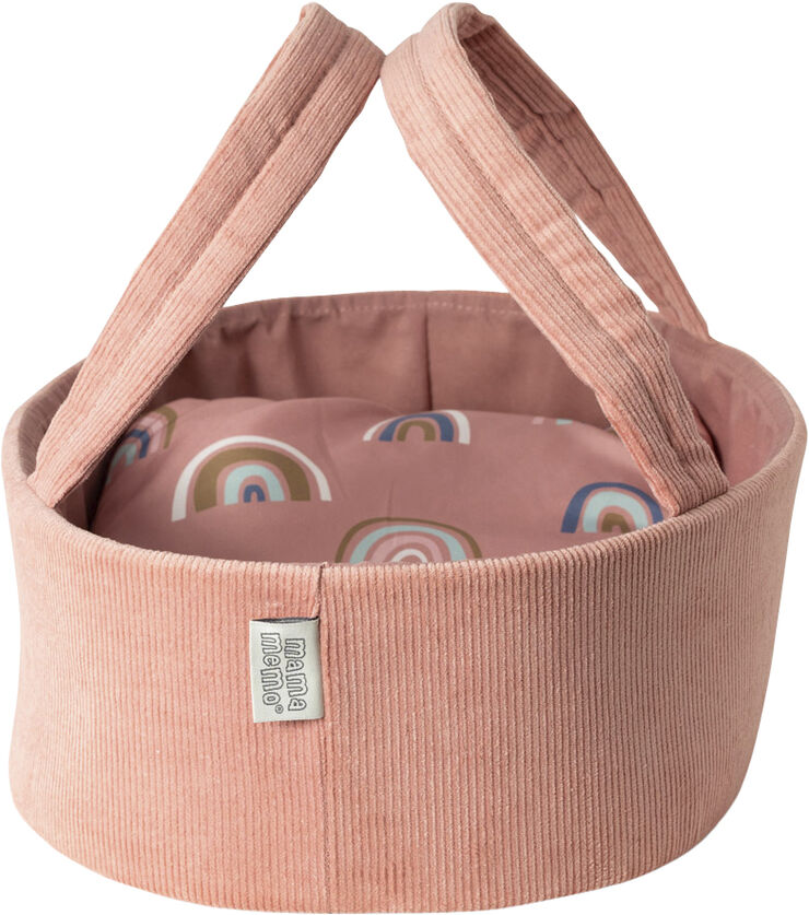 Mamamemo DUKKELIFT 35CM, Fløjl Rosa