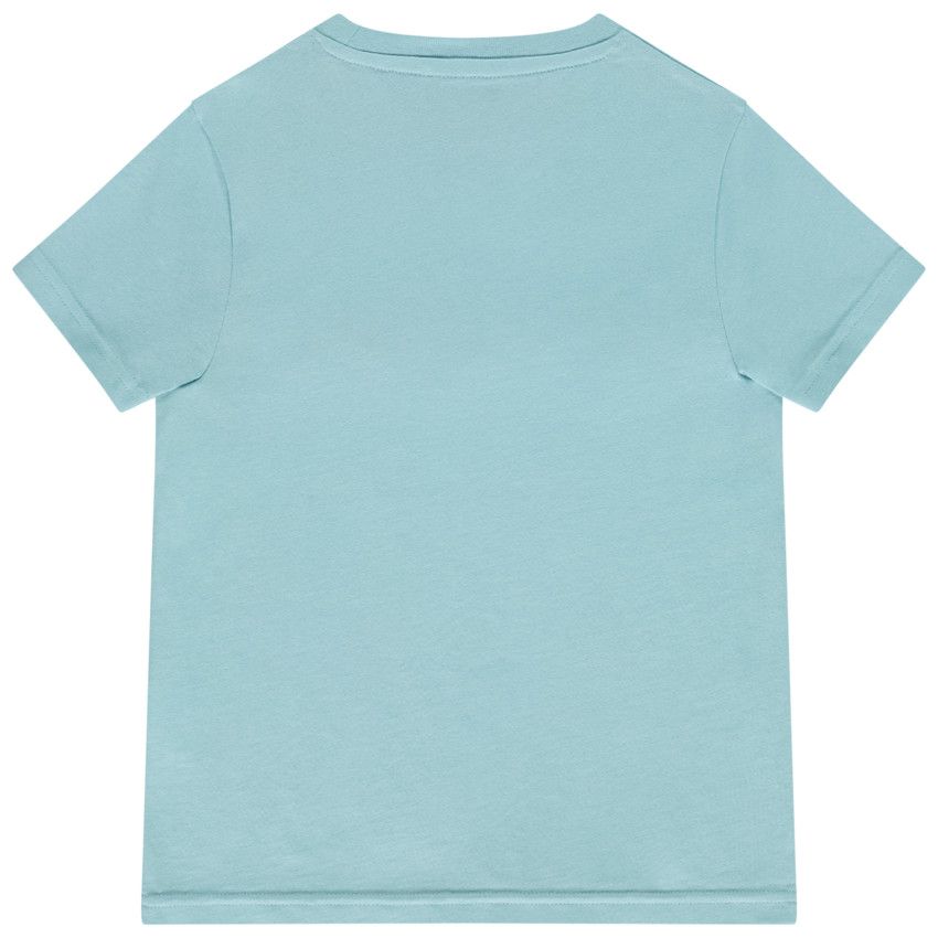 T-shirt manches courtes avec broderie effet bouclé fantaisie pour garçon - Bleu