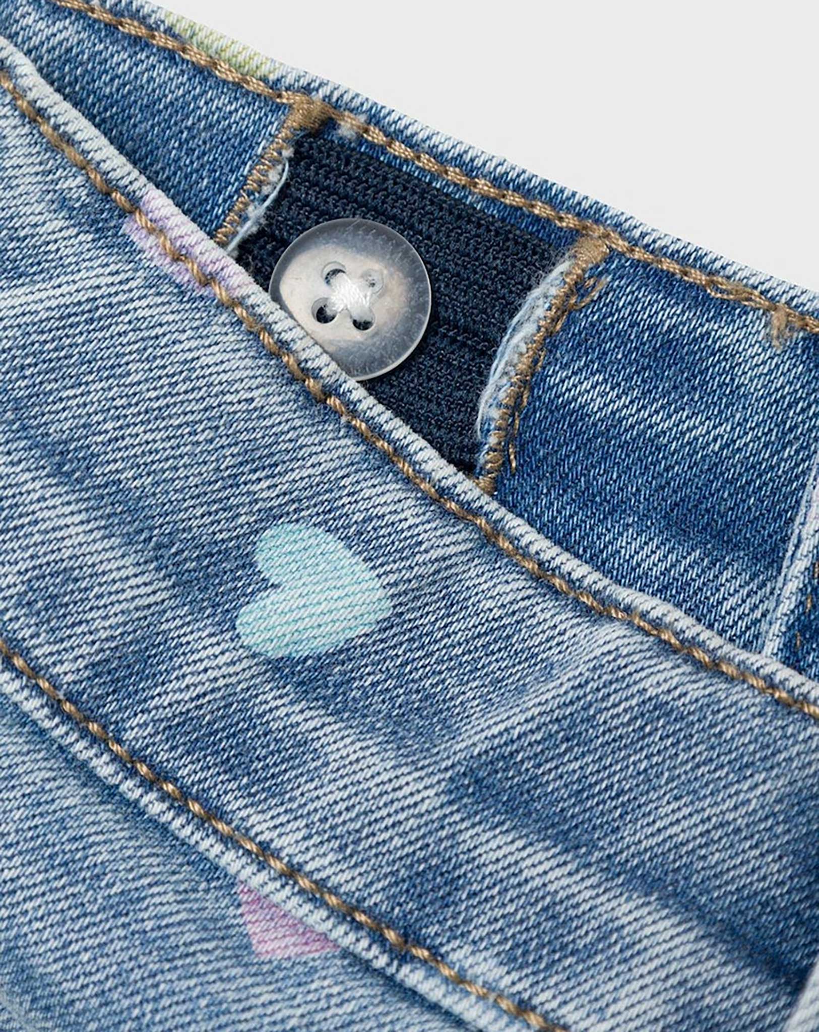 Jeans-Shorts NMFSALLI HEARTS 3555-ON in medium blue denim