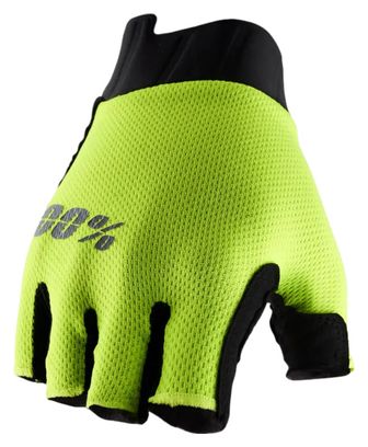 Gants Courts 100% Exceeda Gel Femme Jaune