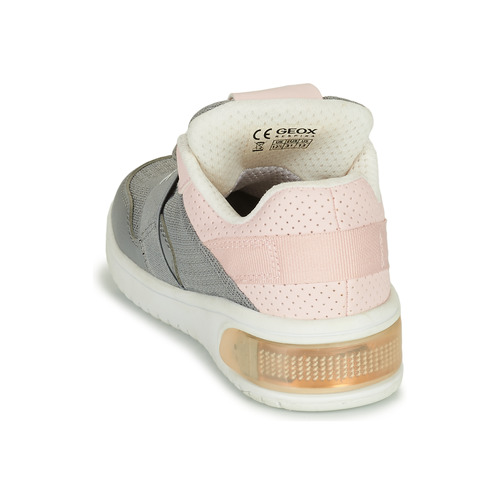 Geox - J XLED GIRL - Gris / Rose