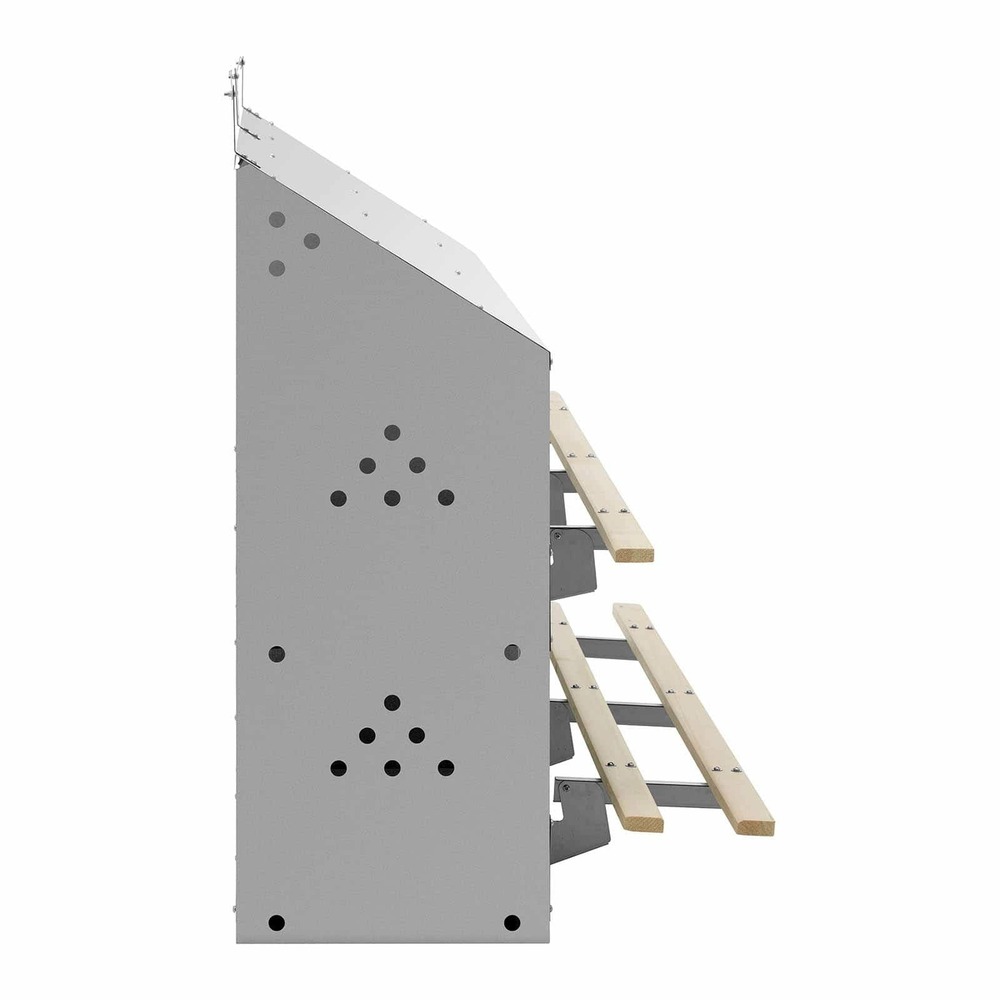 Pondoir à poule nichoir pondeuse professionnel zinc / acier galvanisé 12 tapis de ponte