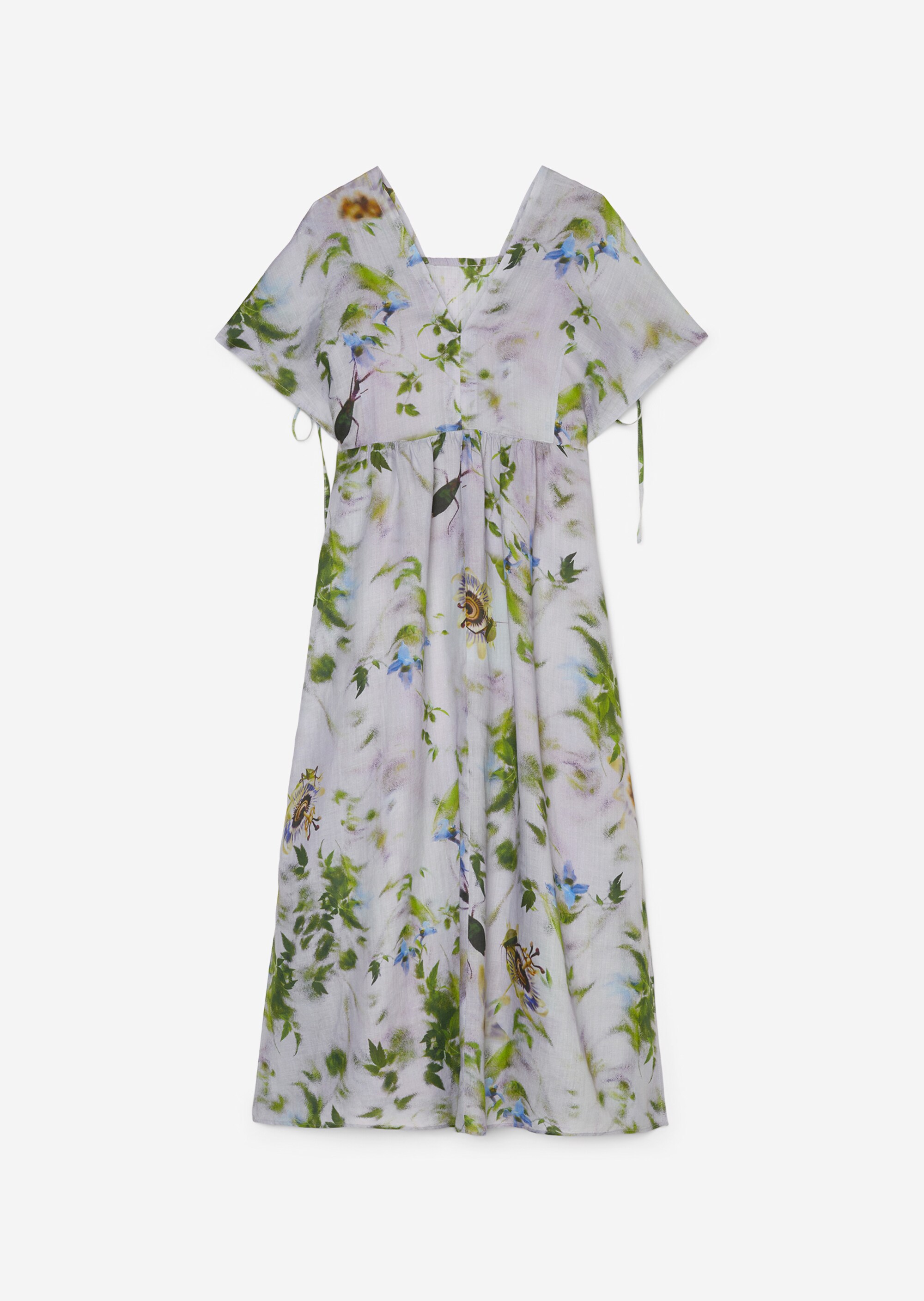 STUDIO MARY LENNOX for MO'P Langes Print-Kleid im Kaftan-Stil aus Premium-Ramie-Qualität