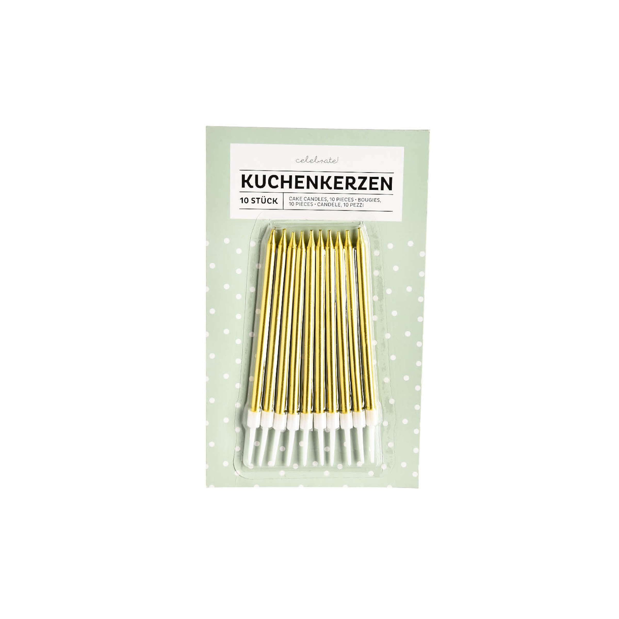 gold, L 11 cm, 10 Stück