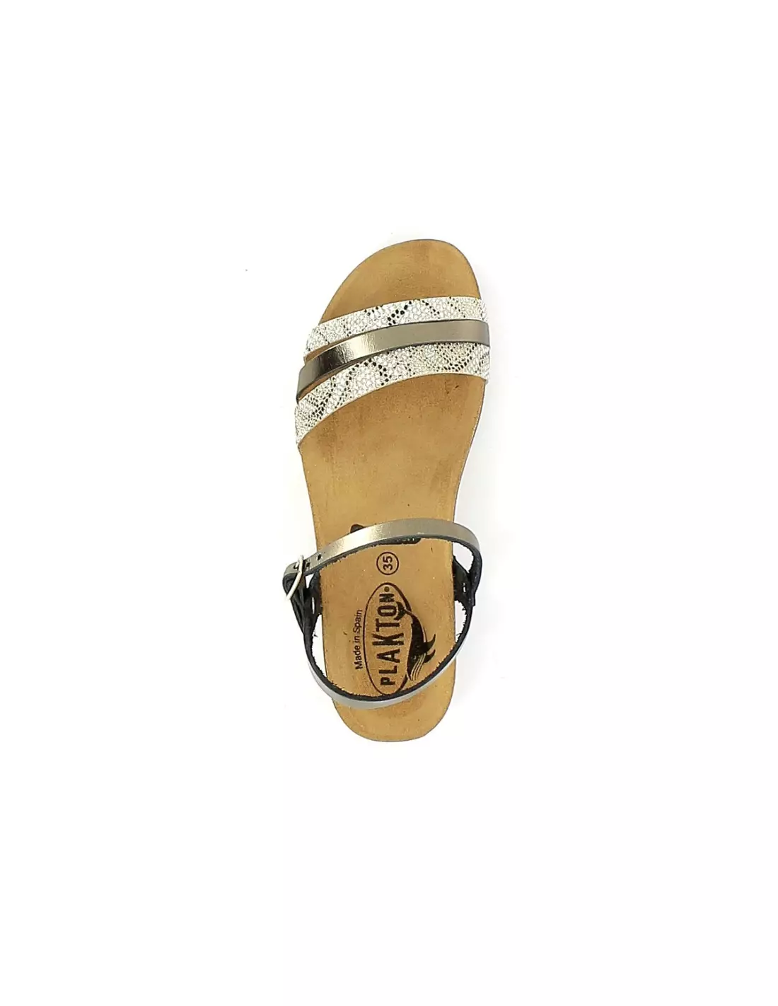 PLAKTON GREEN METALUX - Sandales & nu-pieds Bronzeor