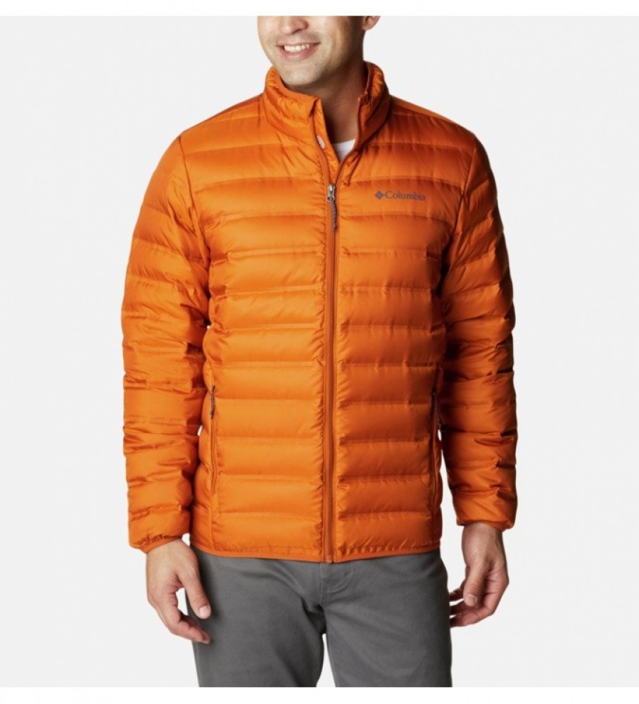 Jaqueta de plumas com capuz laranja Columbia Lake 22