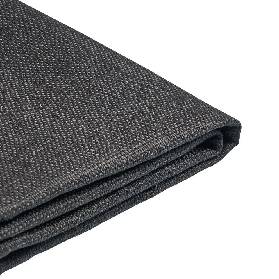 FITOU - Tweepersoonsbed - Zwart - 140 x 200 cm - Polyester