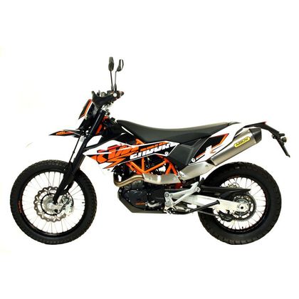 Silencieux Arrow Race tech Alu embout carbone - Gris