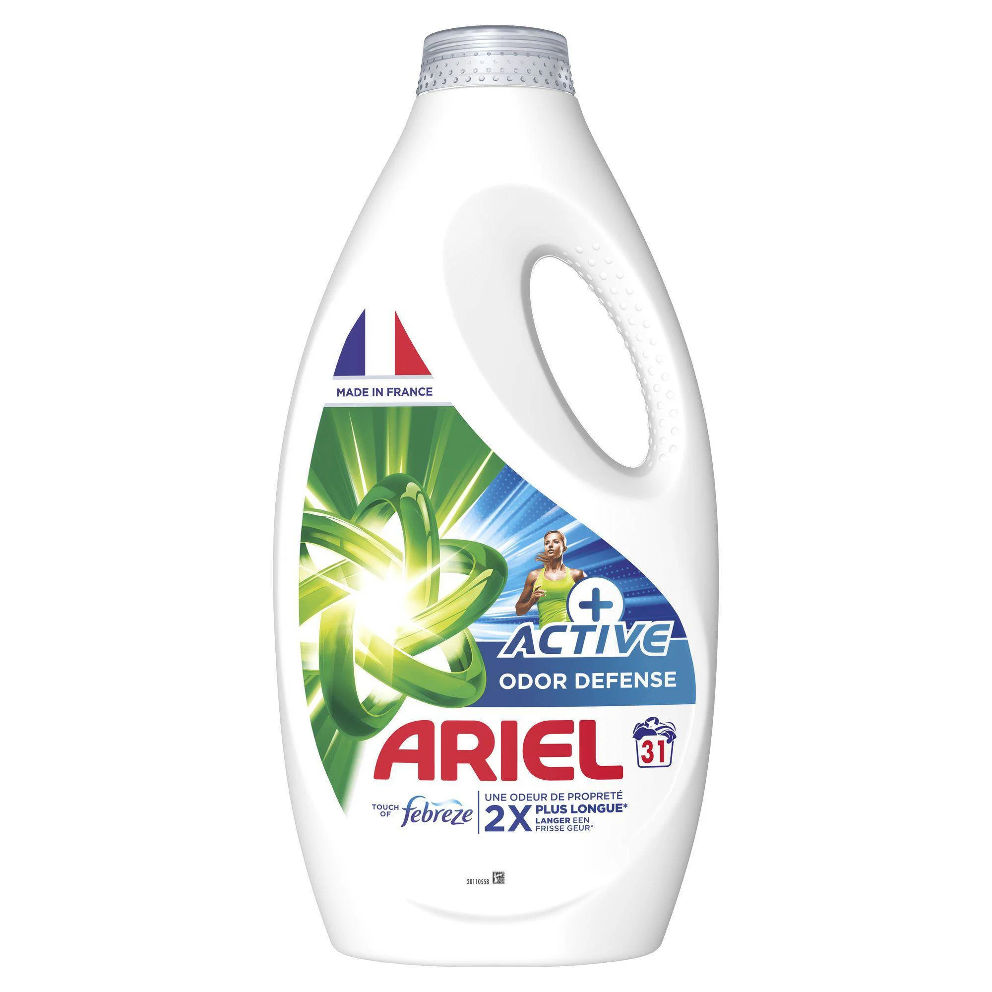 Ariel vloeibaar wasmiddel +Actieve Odor Defense - 4 x 31 wasbeurten - 124 wasbeurten