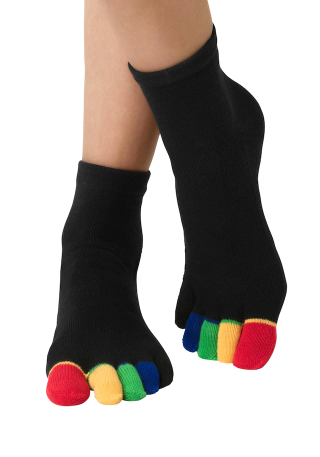 H.I.S Zehensocken Packung,  im Streifenmuster weich und atmungsaktiv