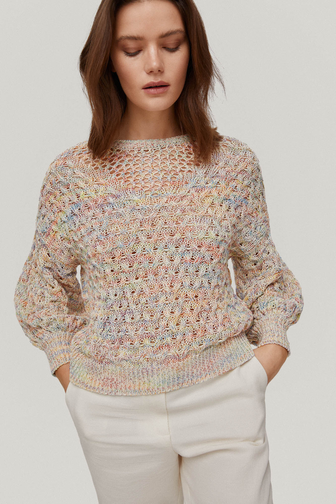 Camisa estruturada multicolorida - Variadas