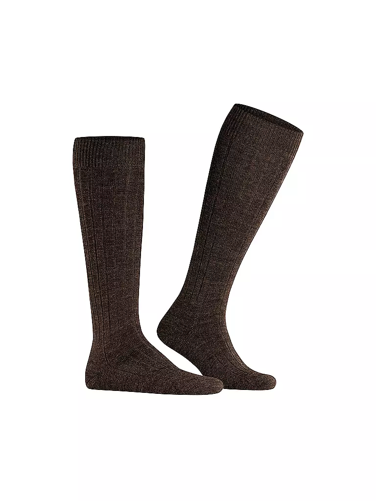 FALKE Stutzen TEPPICH IM SCHUH dark brown mel. braun