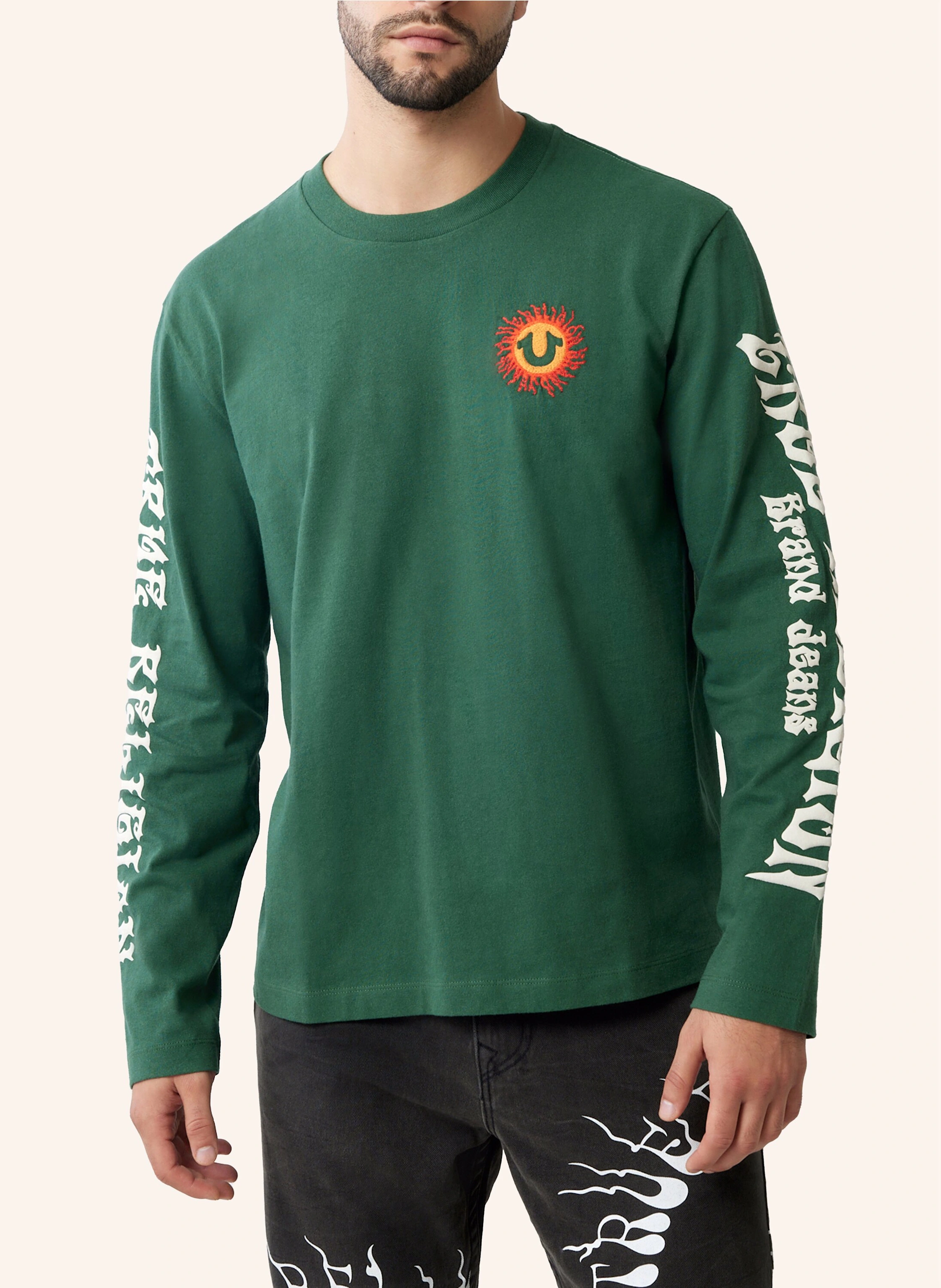 TRUE RELIGION LS BLAZING SUN TEE