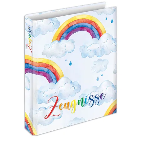 RNK Verlag Zeugnisringbuch “Rainbow” für DIN A4, 4-Ring