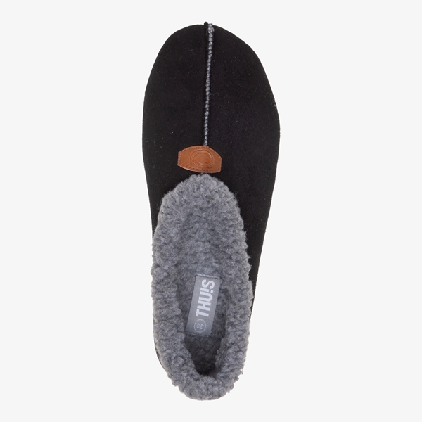 Thu!s gevoerde dames pantoffels zwart