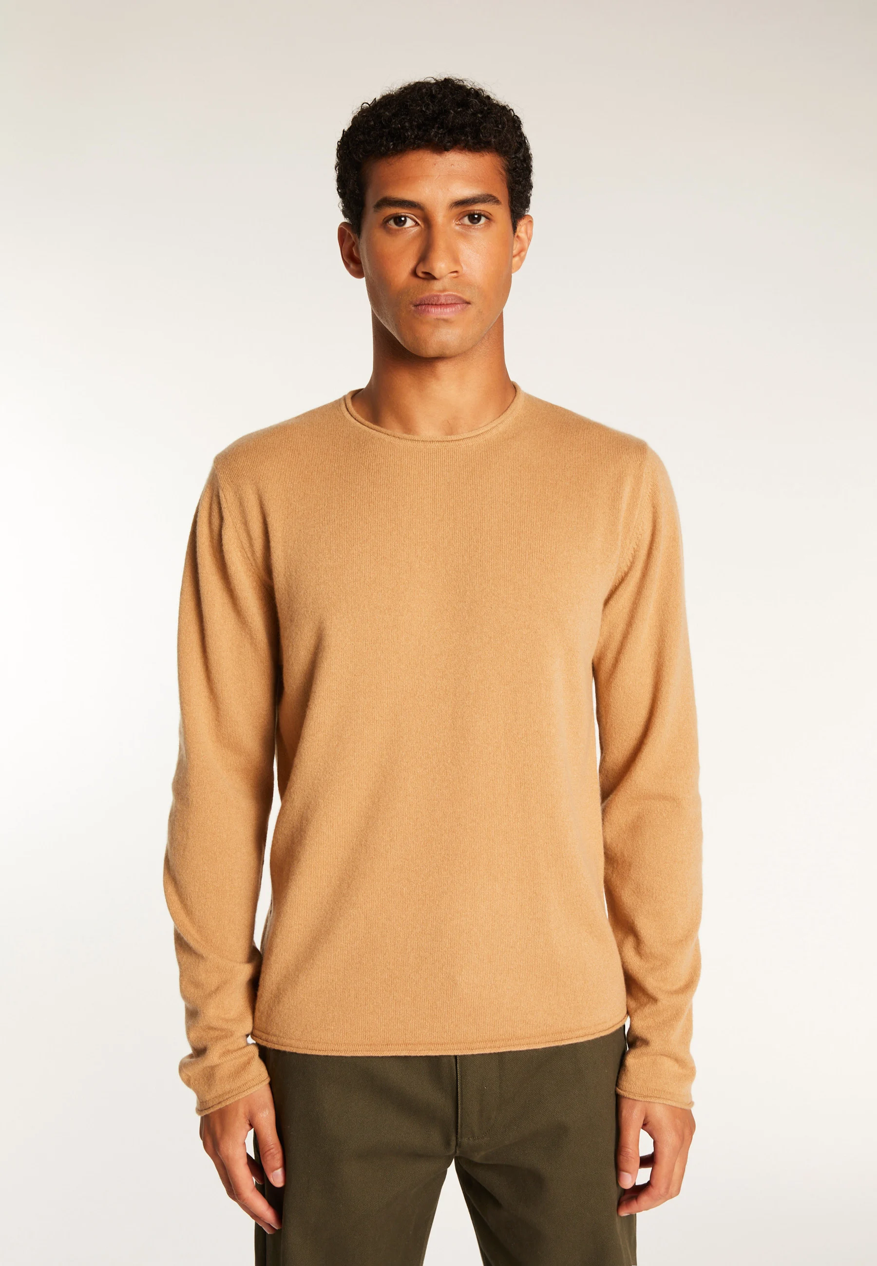 ERNESTOAH24 - Pull cachemire col rond | Marron