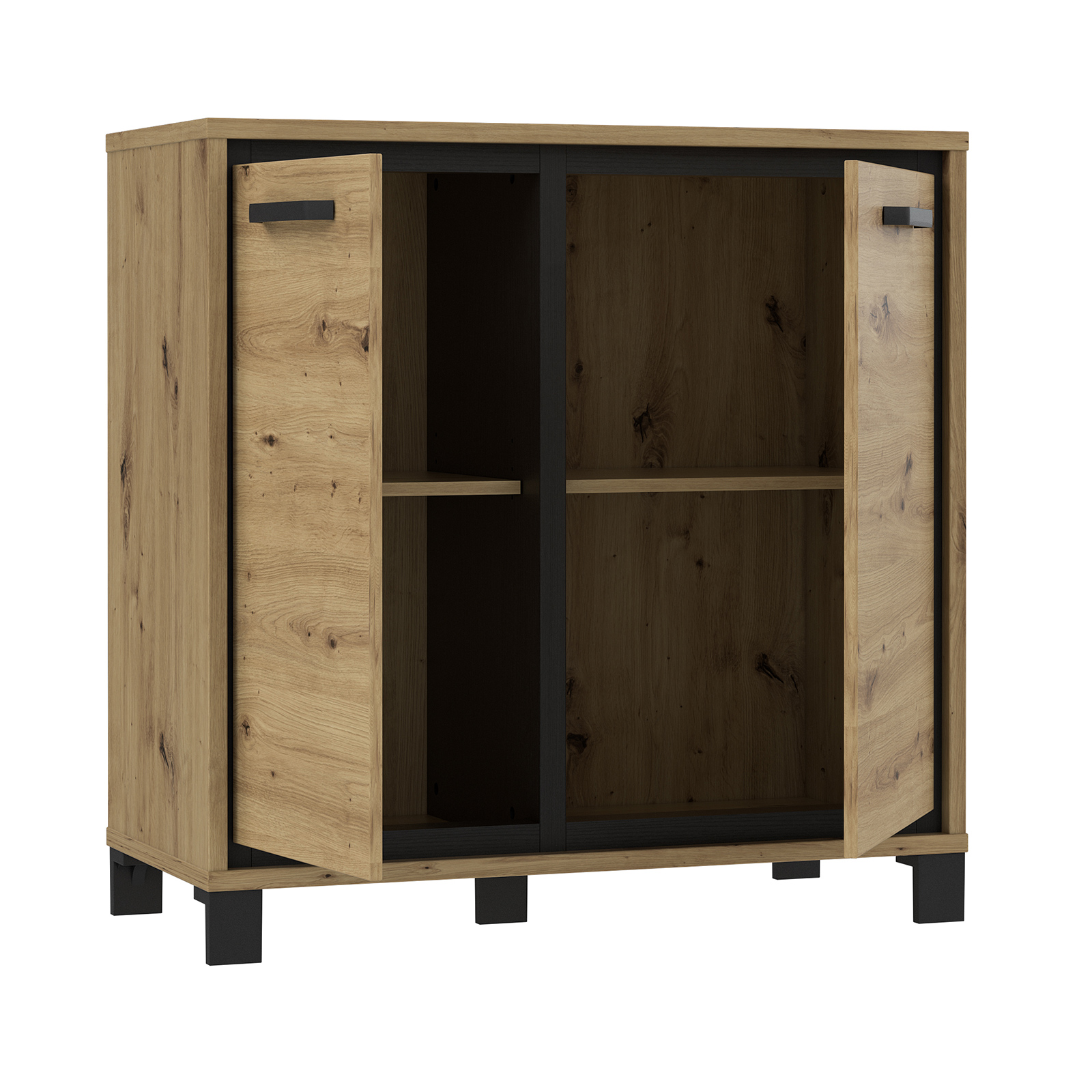 Kommode - Artisan Eiche - 2 Türen - 91 cm