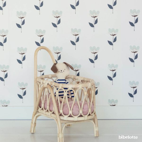 Bibelotte Retro Bloem Behang Roze