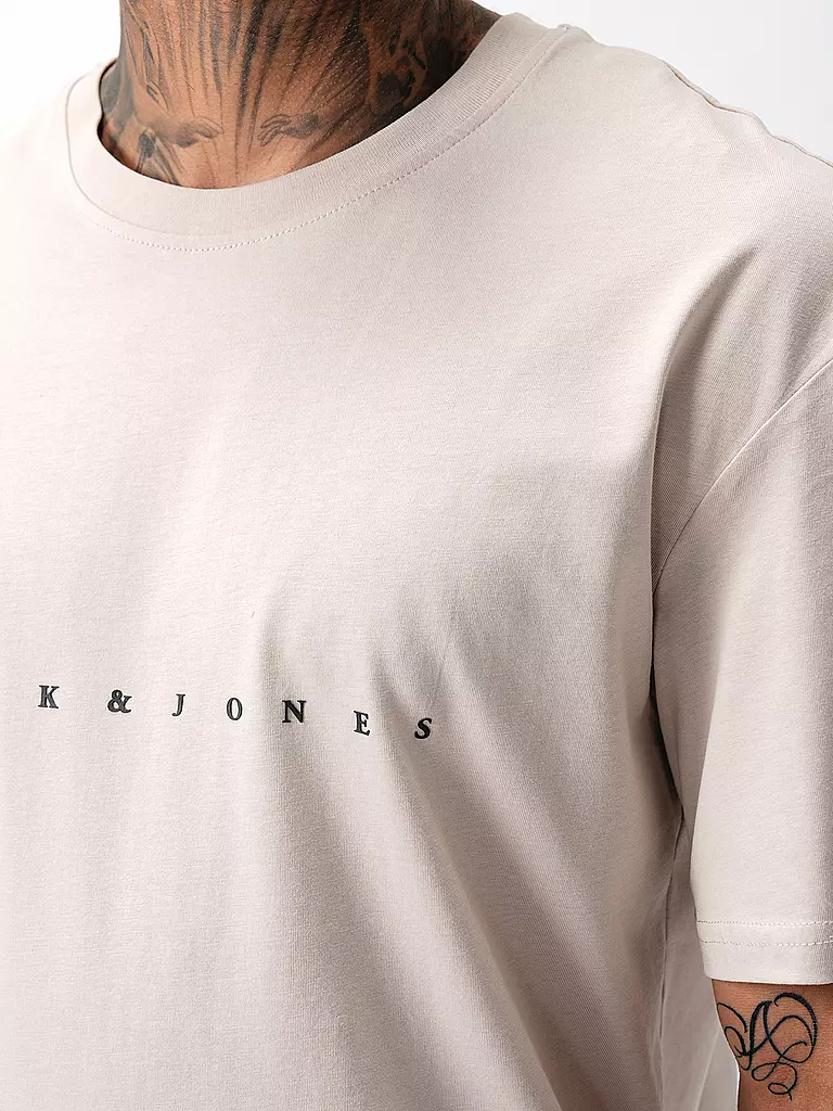 JACK & JONES T-Shirt JJESTAR beige