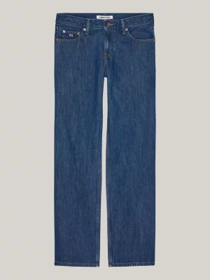 Calça jeans reta de cintura baixa Sophie