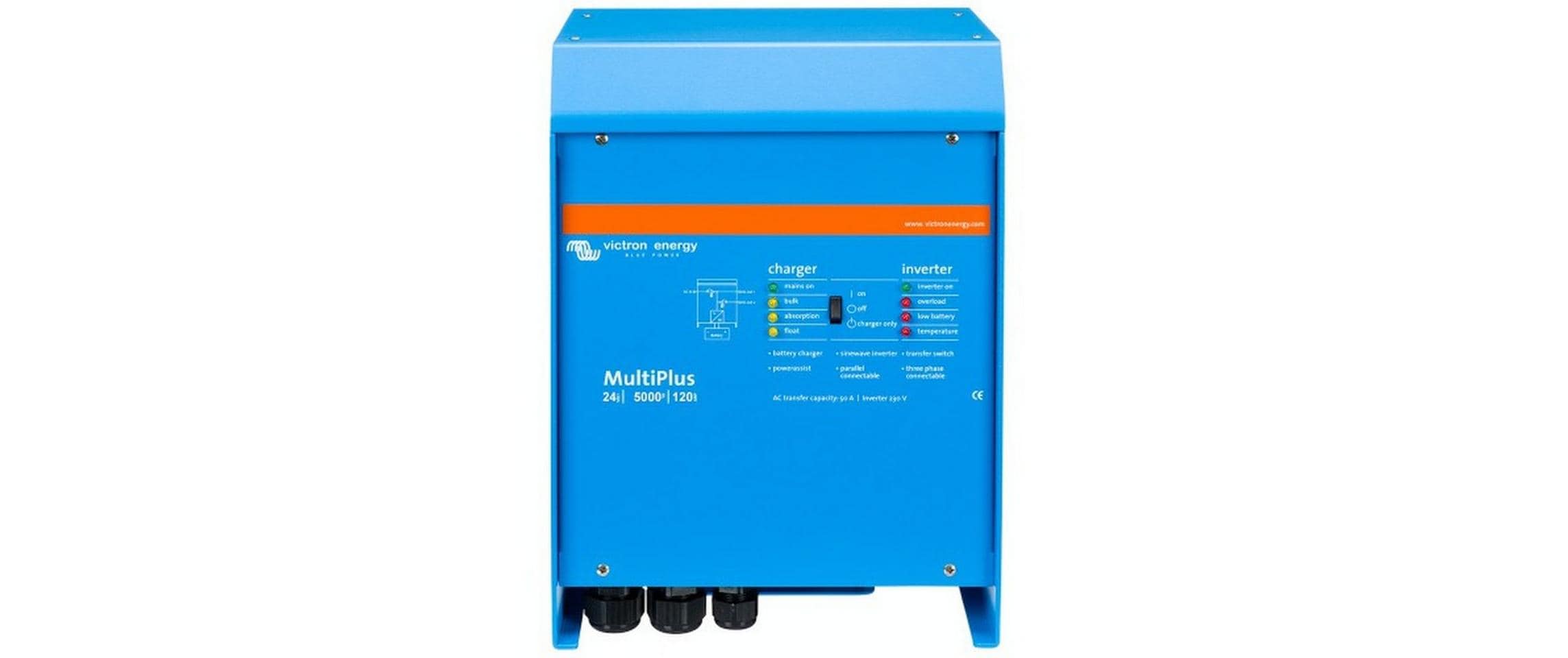 Wechselrichter MultiPlus 24/5000/120-100 24 V 5000 VA 120A<br>Wechselrichter mit 94% Wirkungsgrad