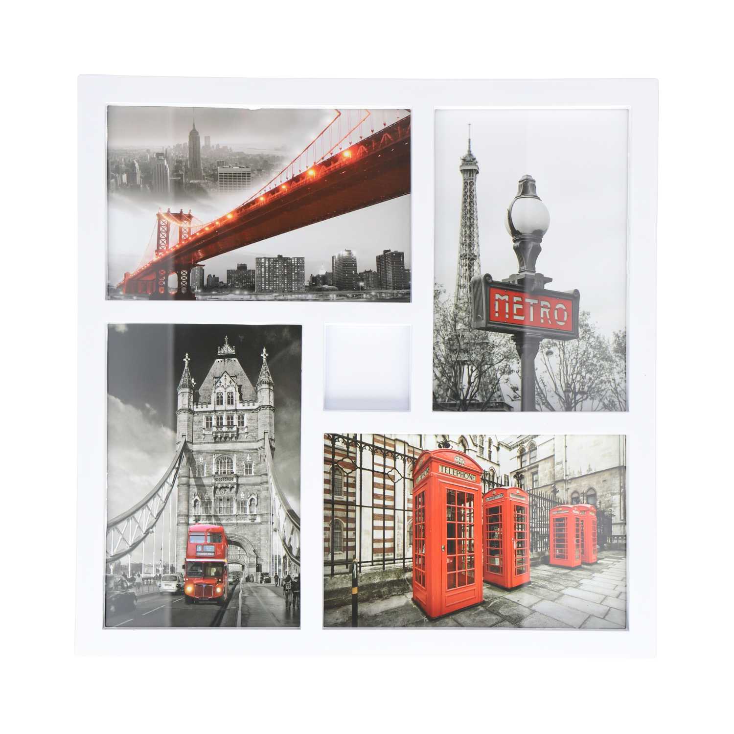 Galerierahmen für 4 Fotos, 10x15cm, sortiert