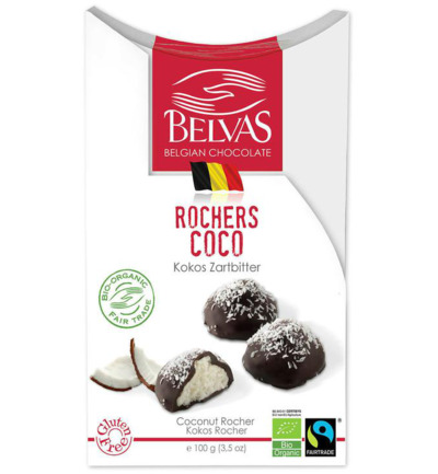 Belvas Kokos rocher bio (100 gr)