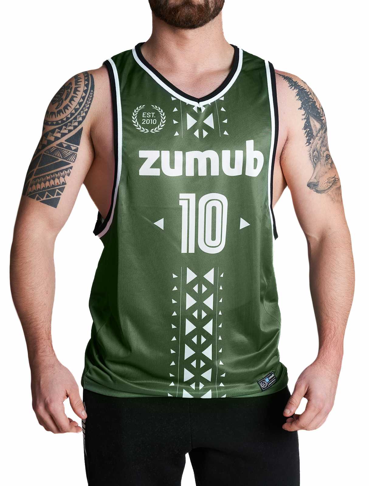 Regata Zumba Gym Native na cor Verde Floresta