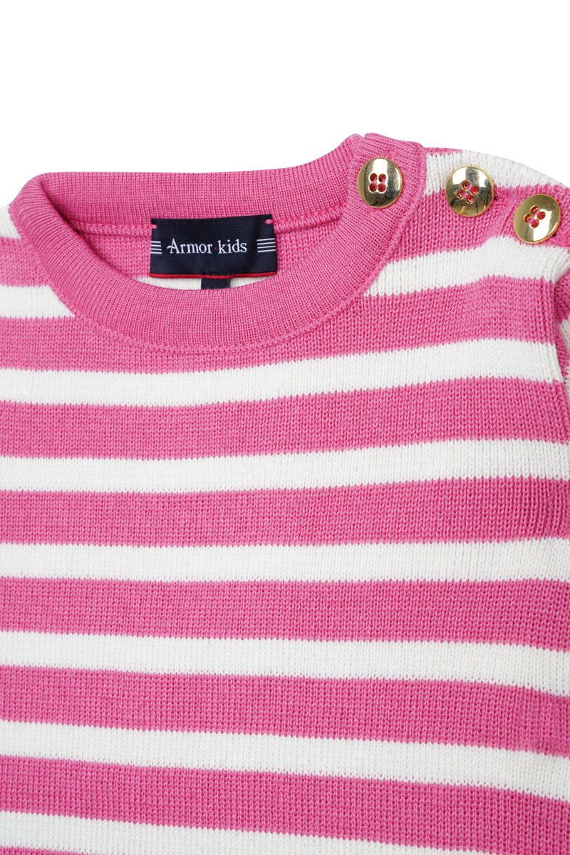 Pull marin rayé Kids - laine et acrylique