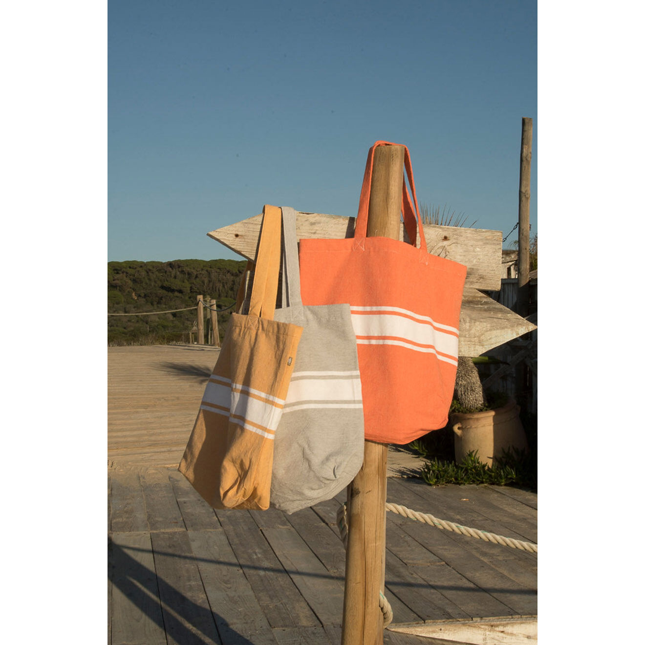 Febronie Sac St Tropez gris -  45x42 cm