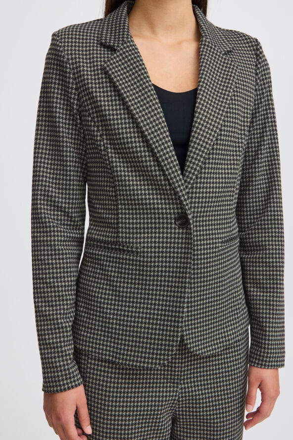 ICHI IHKATE HOUNDSTOOTH BL2 Black/grey houndstooth