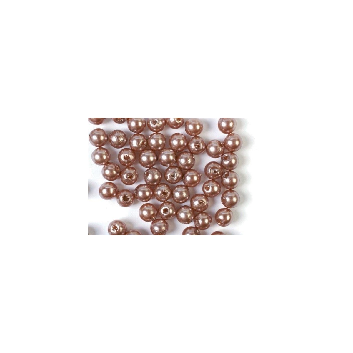 Plastpärlor 4mm 500g, Brun