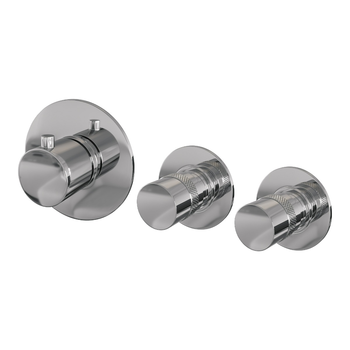 Brauer Chrome Edition inbouw badkraan met badvulcombinatie en 3 standen handdouche chroom