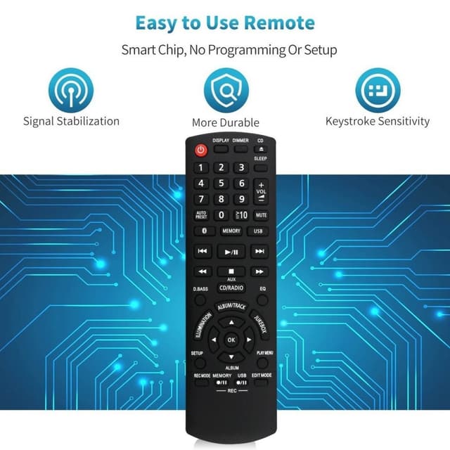 TV fjernbetjening Erstatning for N2QAYB001094 Til Panasonic TV