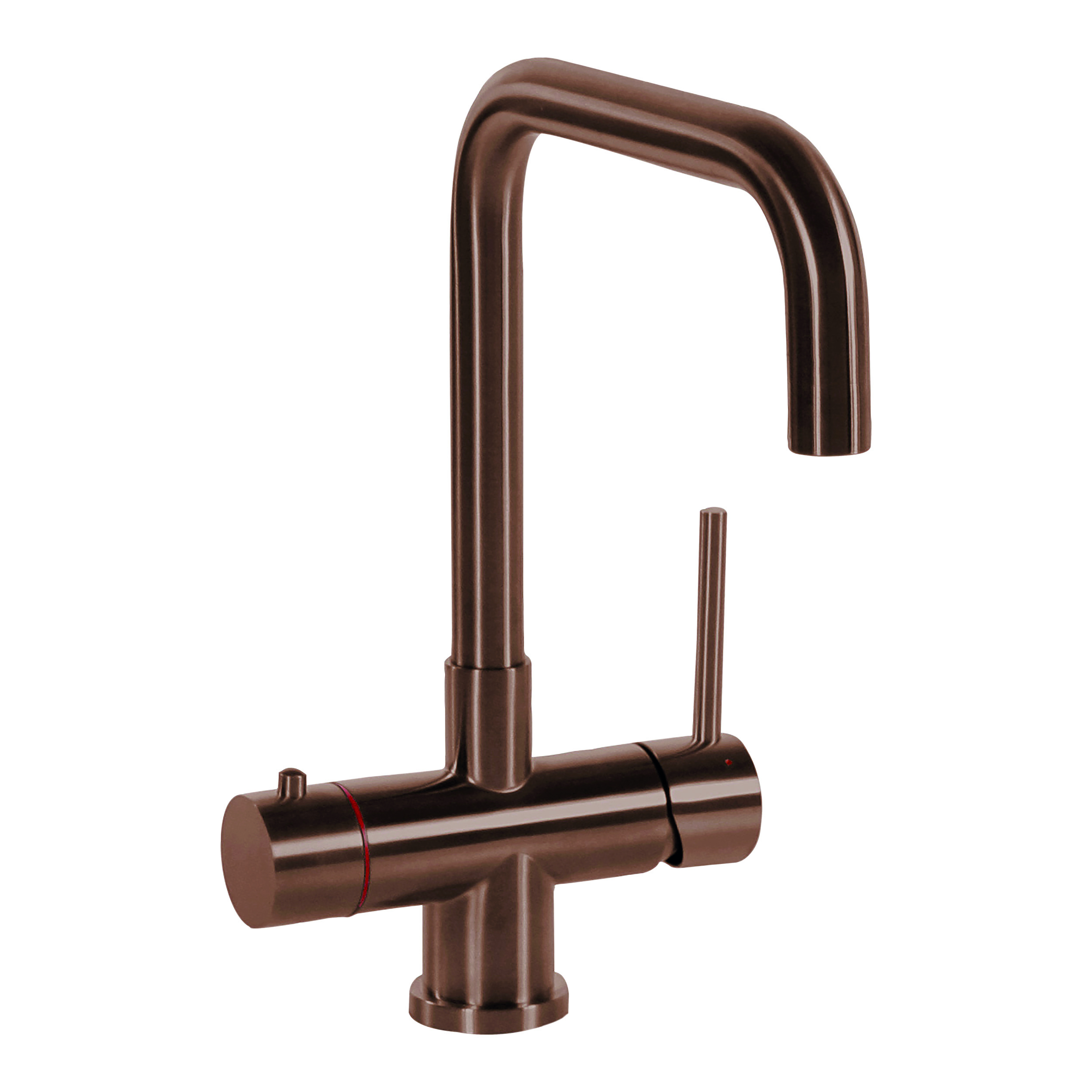 Selsiuz Inox kokend water kraan met titanium single boiler en U-uitloopkraan copper