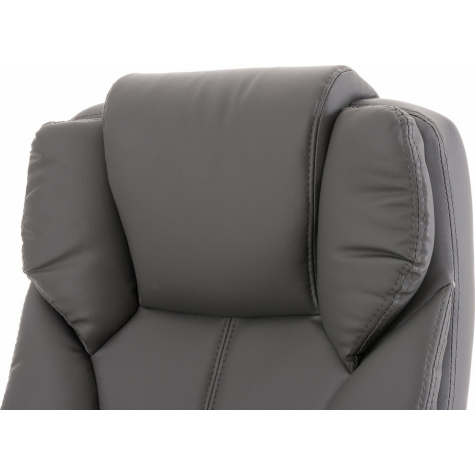 CLP Ergonomischer Bürostuhl BIG Xanthos I XXL Komfort Mit Wippfunktion Und Armlehnen I Verstellbar Mit Kunstleder-Bezug, Belastbar bis 210 kg