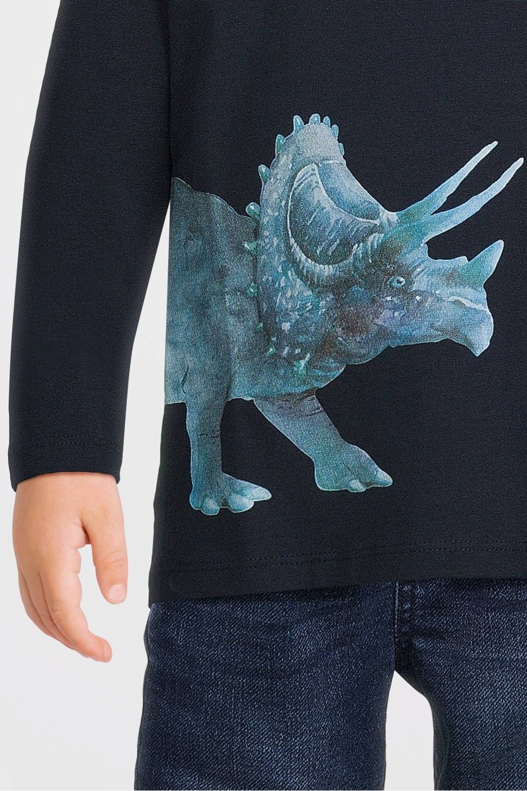 NAME IT longsleeve NMMPNULA met printopdruk donkerblauw