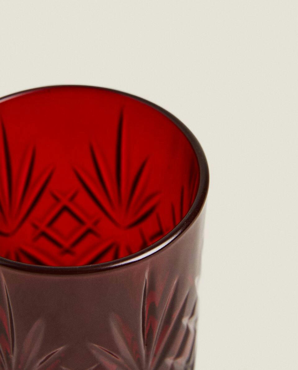 COPO DE SHOT DE NATAL COM GRAVURA DE CRISTAL