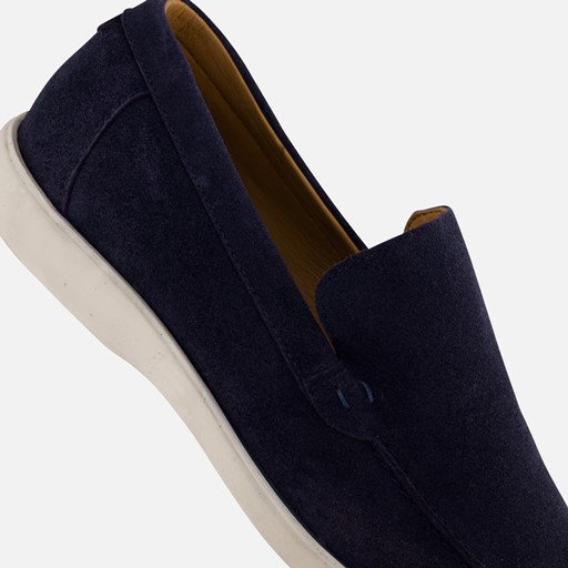 Vertice Instappers blauw Suede