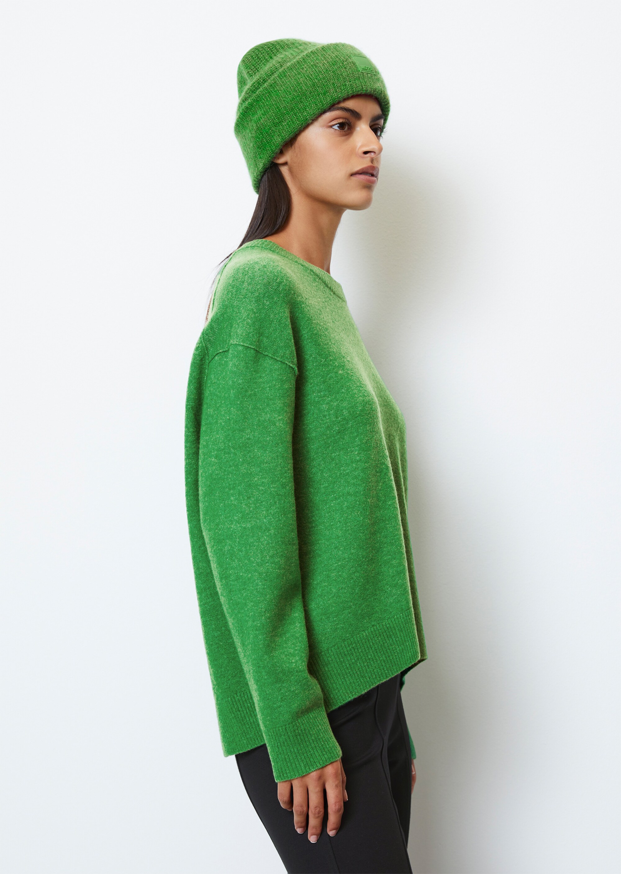 Strickpullover regularaus softem Schurwolle-Mix