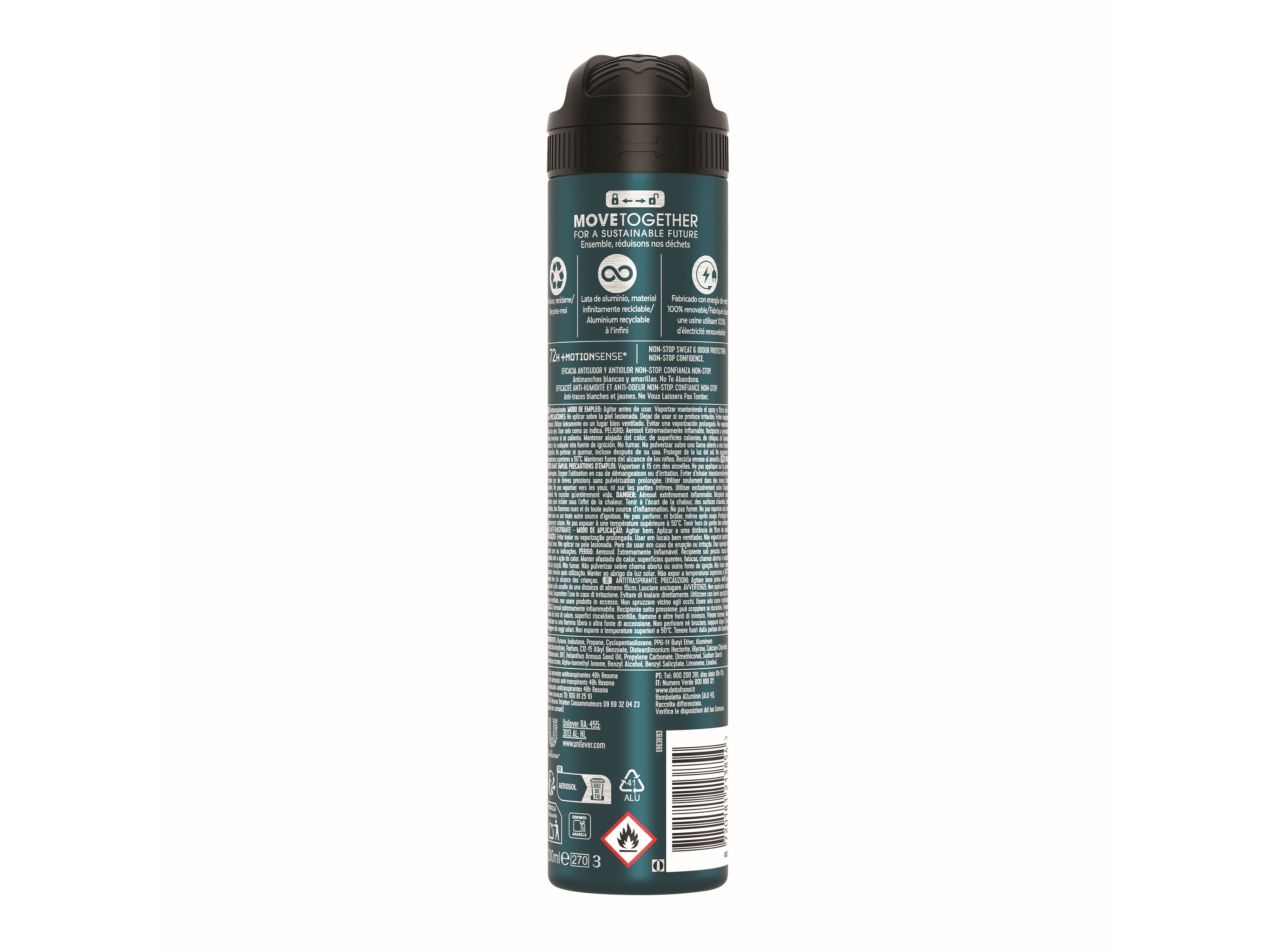 DEO SPRAY REXONA MEN AERO INV B W 72H 200ML