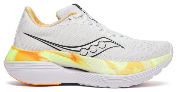 Chaussures Running Saucony Endorphin Trainer Blanc/Jaune Femme