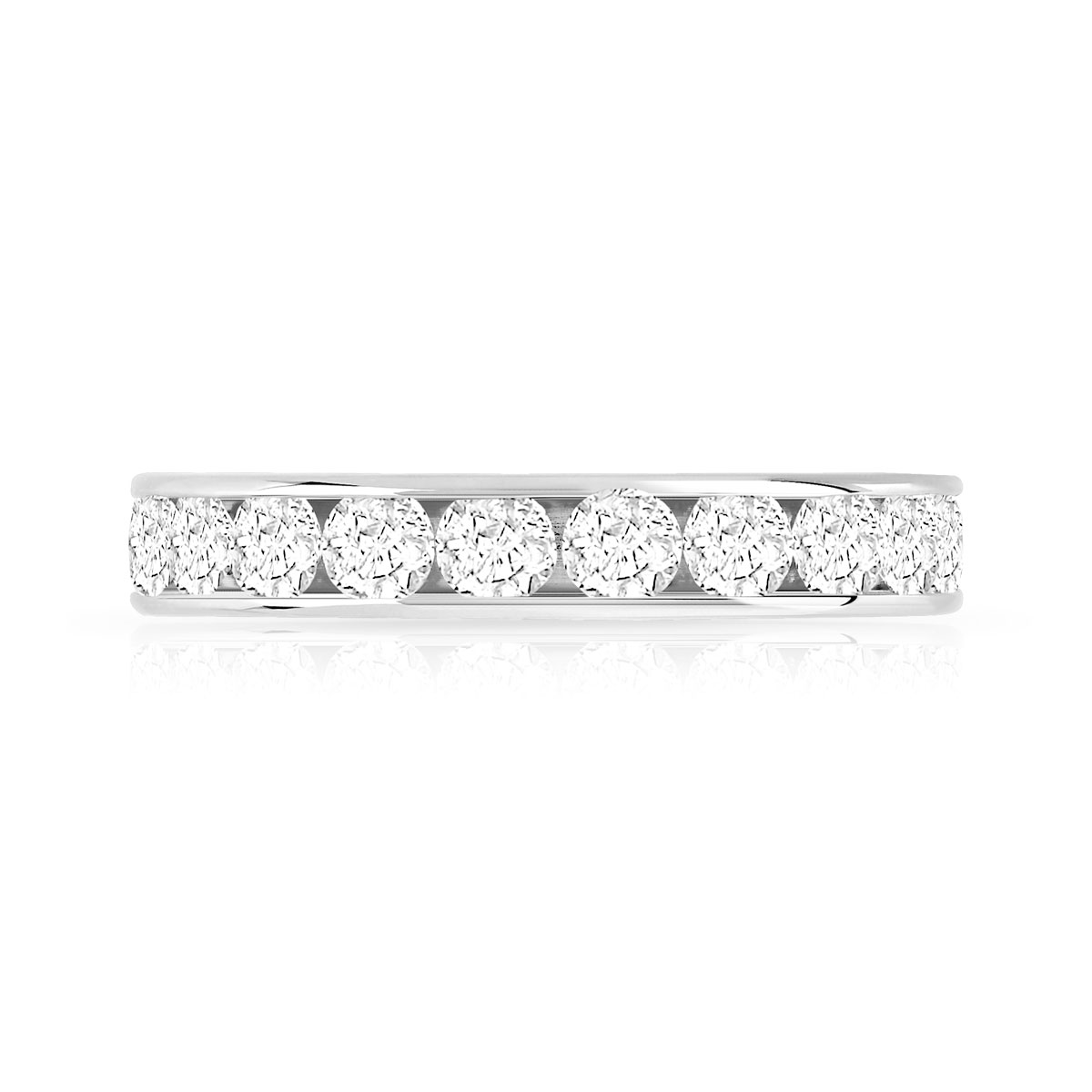 Alliance or 750 blanc diamant