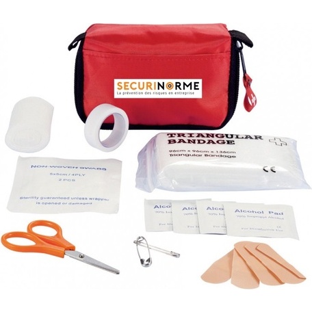 Trousse de secours Essentielle compacte - Nylon - 130 x 95 x 45mm
