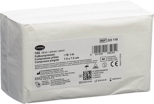 IVF Faltkompresse T17 7.5 x 7.5 cm 8fach, 100 Stück
