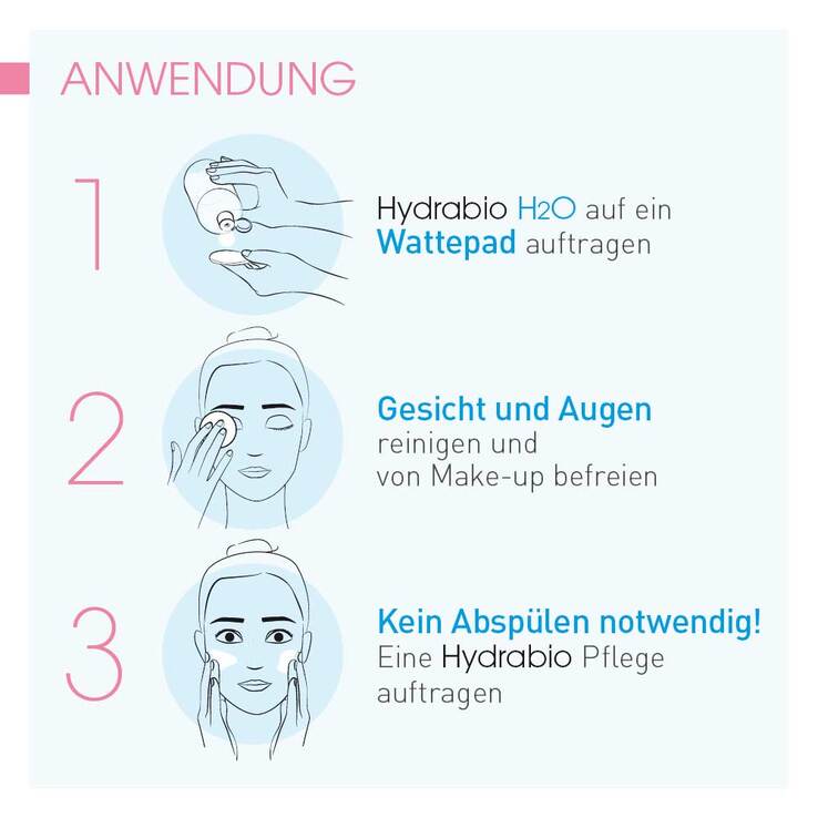 Bioderma Hydrabio H2O Mizellen-Reinigungslösung für feuchtigkeitsarme Haut, 500 ml