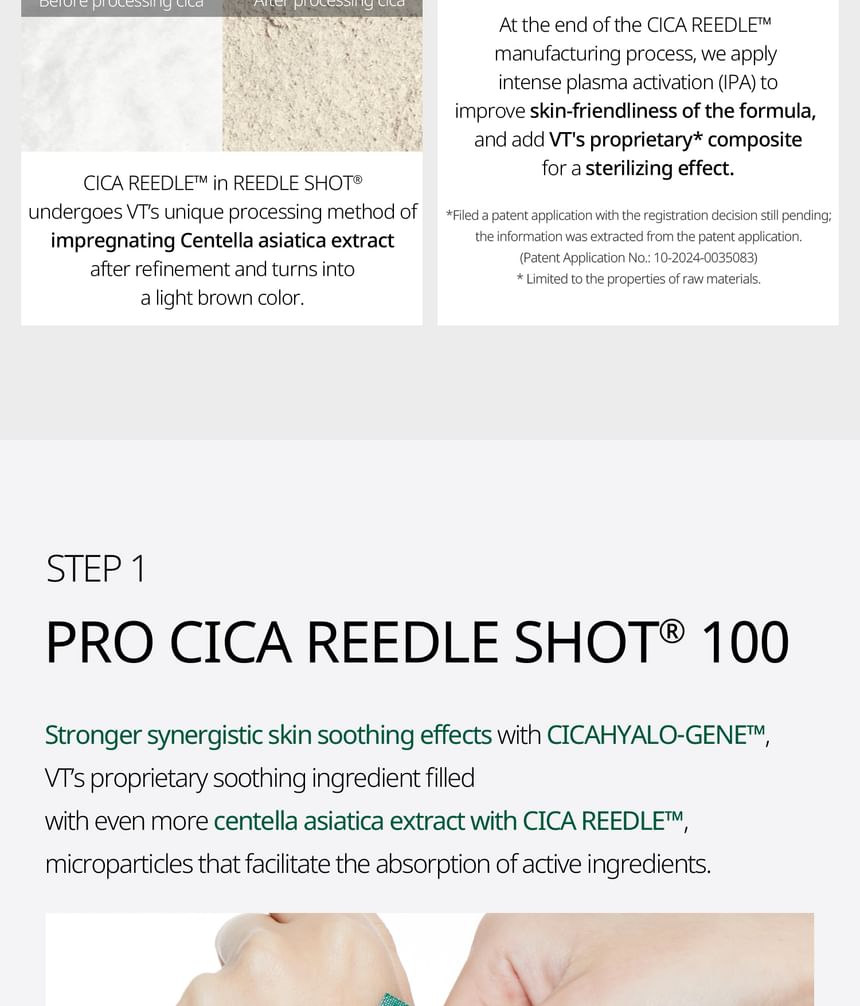 VT - Pro Cica Reedle Shot 100 2Step Hydrogel Masker