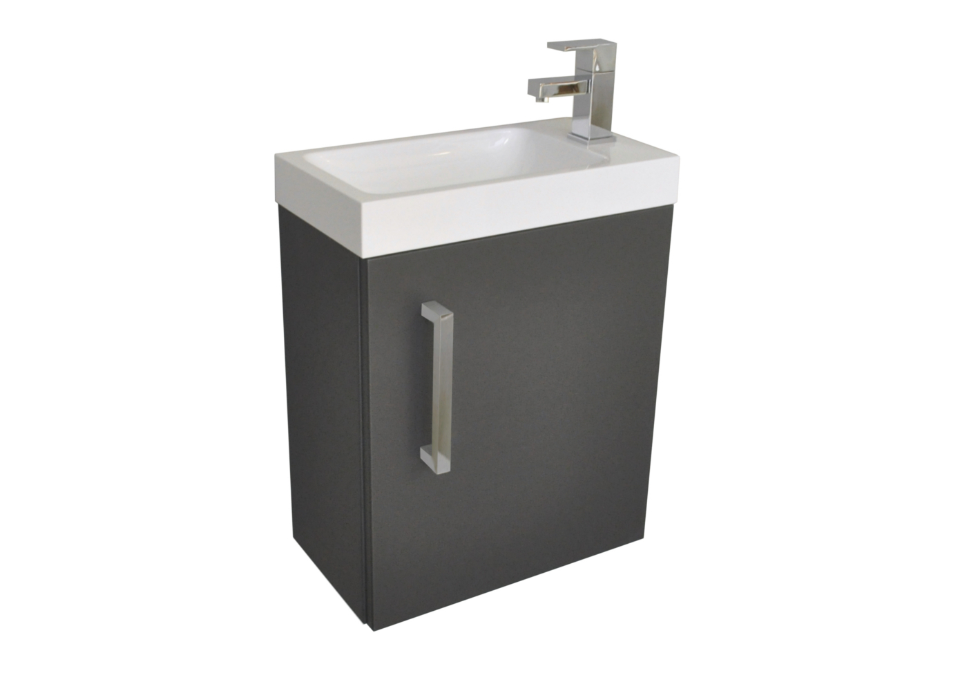 Sanicare Q40 mineraalmarmeren fontein voor toiletmeubel 40x22cm wit