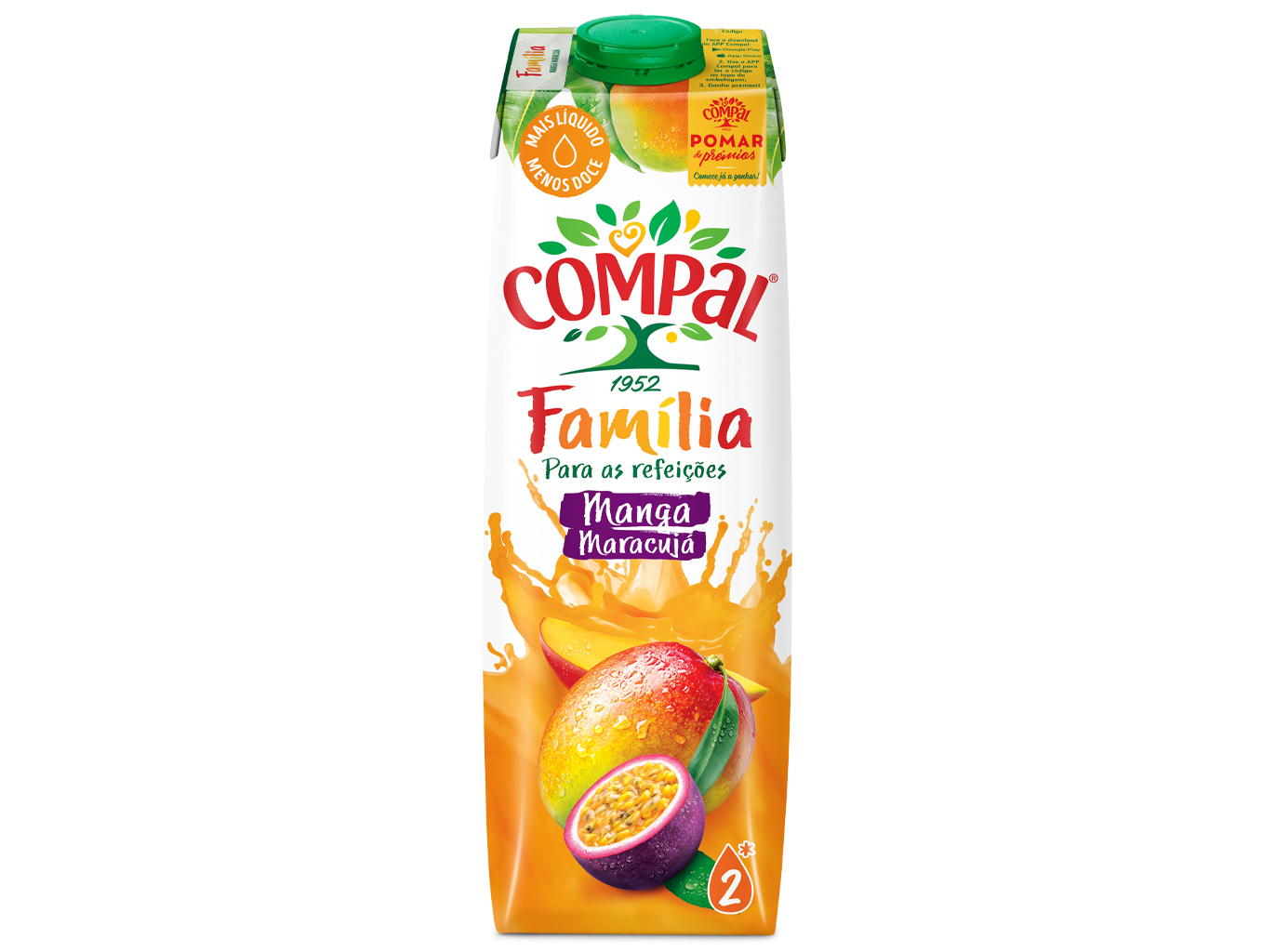 NECTAR COMPAL FAMÍLIA MANGA MARACUJÁ LIMÃO 1L