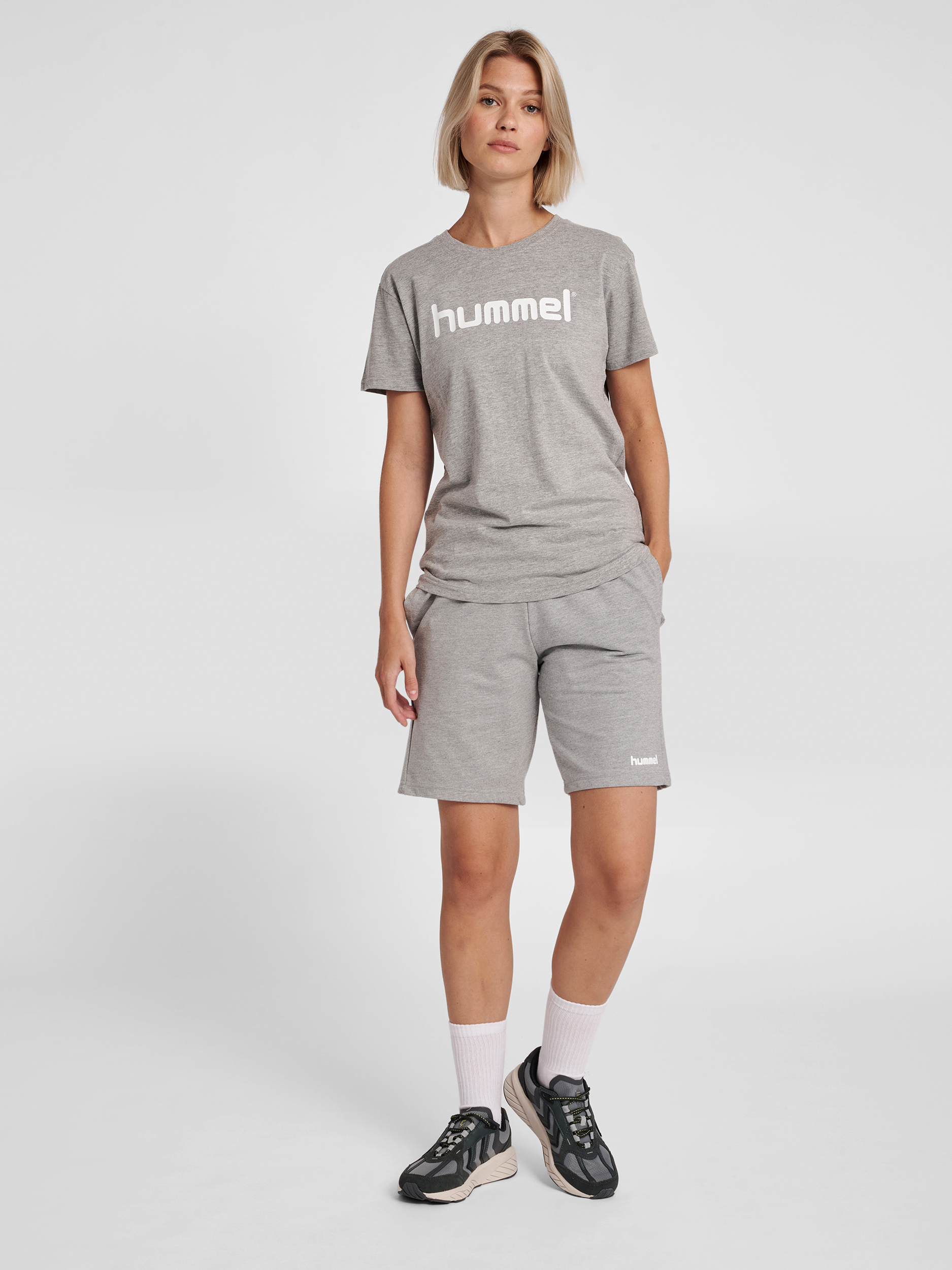 HUMMEL GO COTTON LOGO T-SHIRT WOMAN S/S